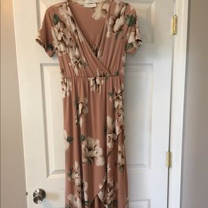 Floral maxi dress (hi-lo)